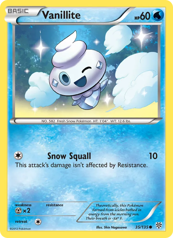 Vanillite - Plasma Storm Pokemon Card