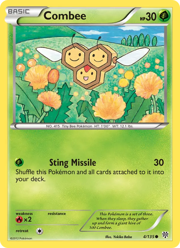 Combee - Plasma Storm Pokemon Card