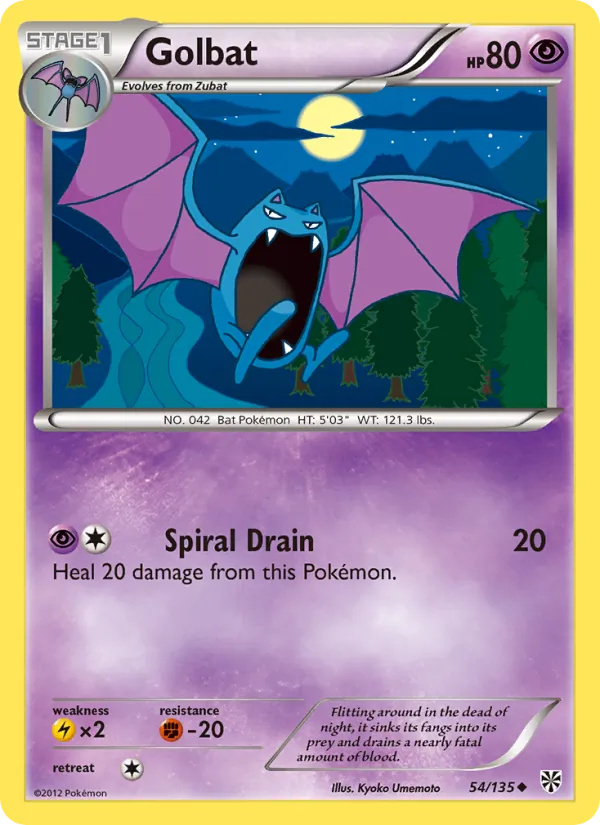 Golbat - Plasma Storm Pokemon Card