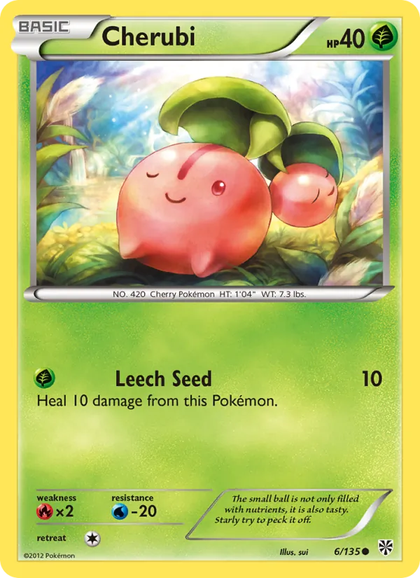 Cherubi - Plasma Storm Pokemon Card