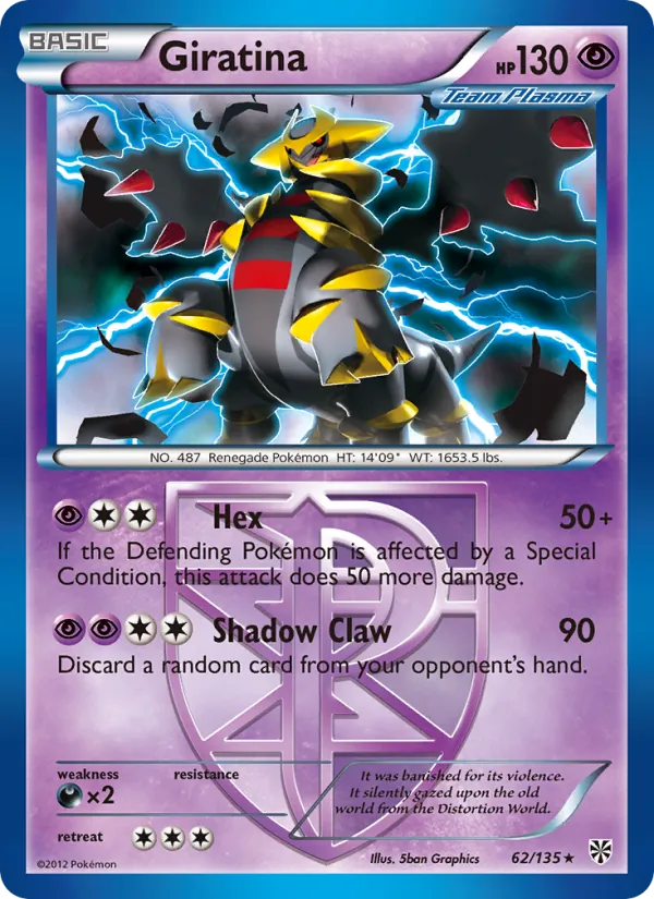 Giratina - Plasma Storm Pokemon Card