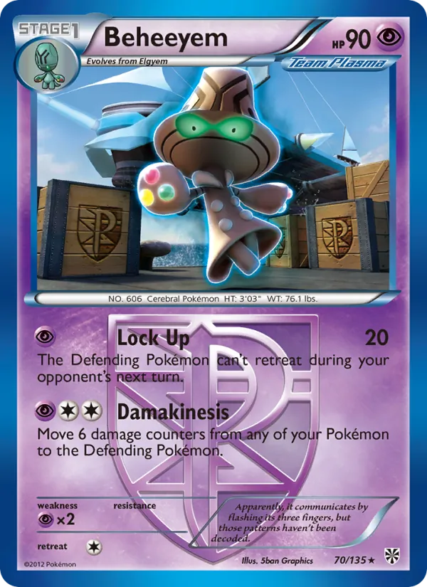Beheeyem - Plasma Storm Pokemon Card