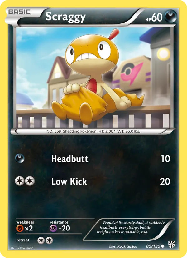 Scraggy - Plasma Storm Pokemon Card
