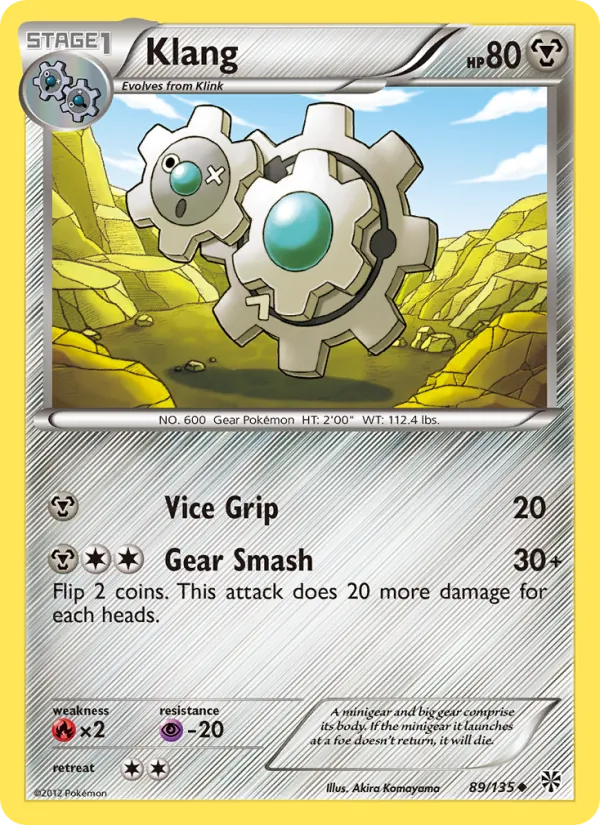 Klang - Plasma Storm Pokemon Card