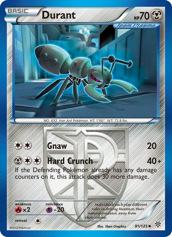 Durant - Plasma Storm Pokemon Card