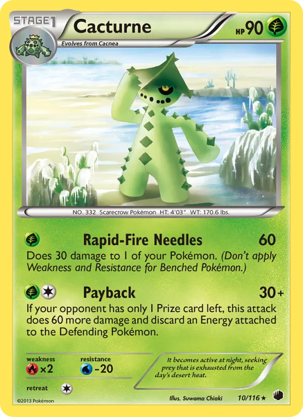 Cacturne - Plasma Freeze Pokemon Card