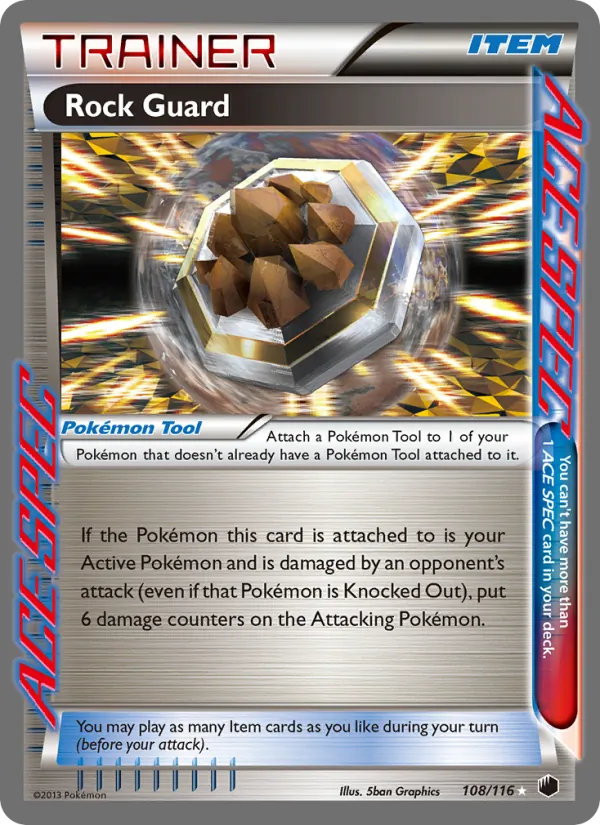 Rock Guard - Plasma Freeze Pokemon Card