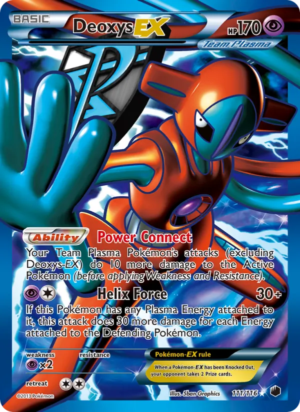 Deoxys-EX - Plasma Freeze Pokemon Card