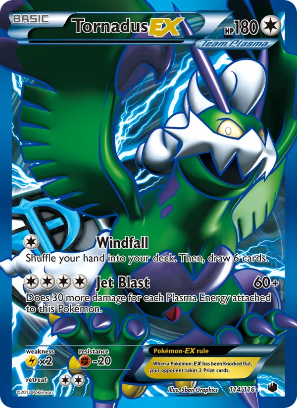 Tornadus-EX - Plasma Freeze Pokemon Card