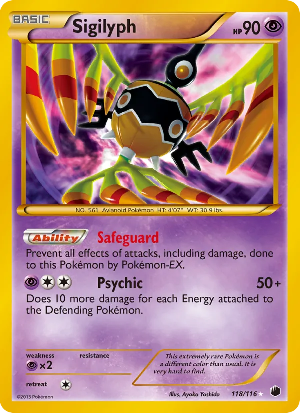 Sigilyph - Plasma Freeze Pokemon Card