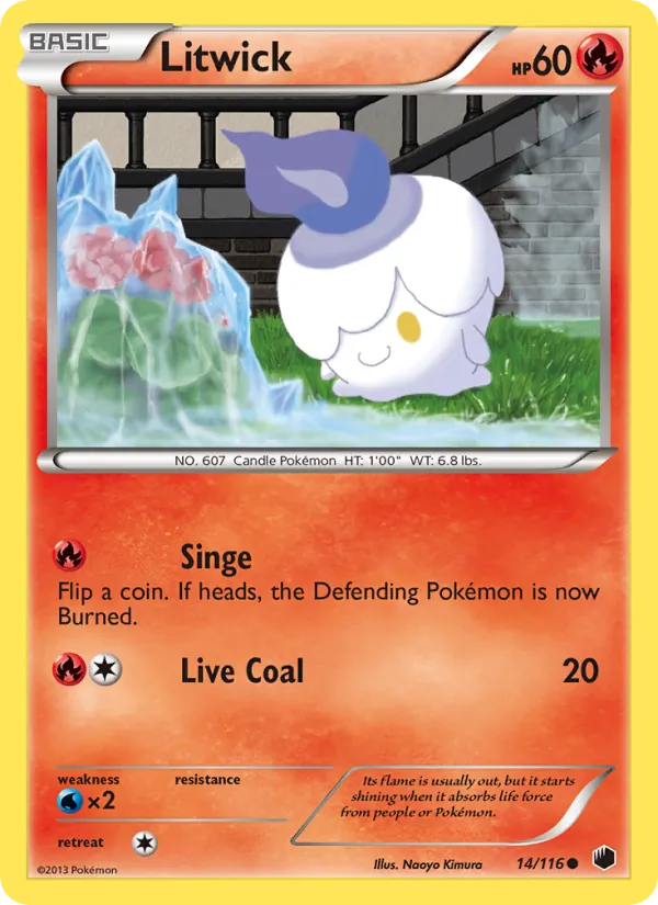 Litwick - Plasma Freeze Pokemon Card