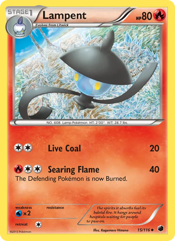 Lampent - Plasma Freeze Pokemon Card