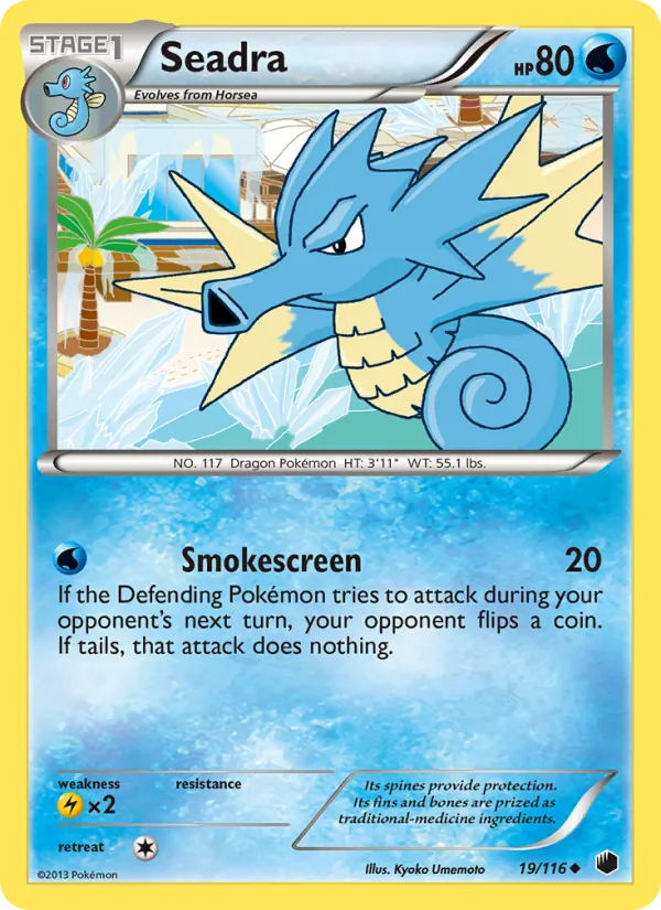 Seadra - Plasma Freeze Pokemon Card