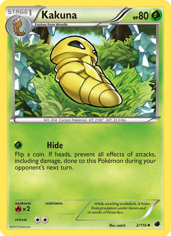 Kakuna - Plasma Freeze Pokemon Card