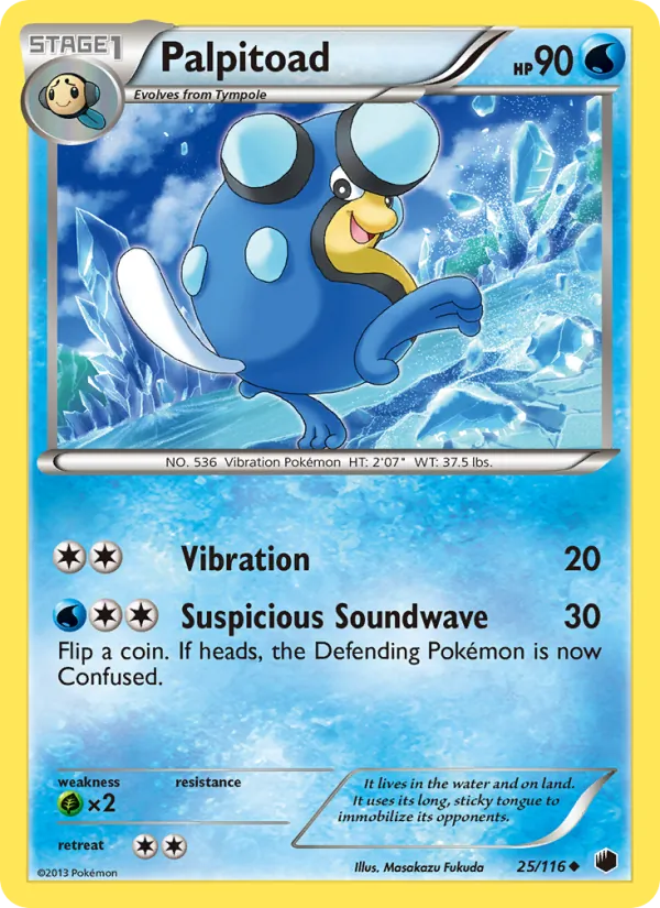 Palpitoad - Plasma Freeze Pokemon Card