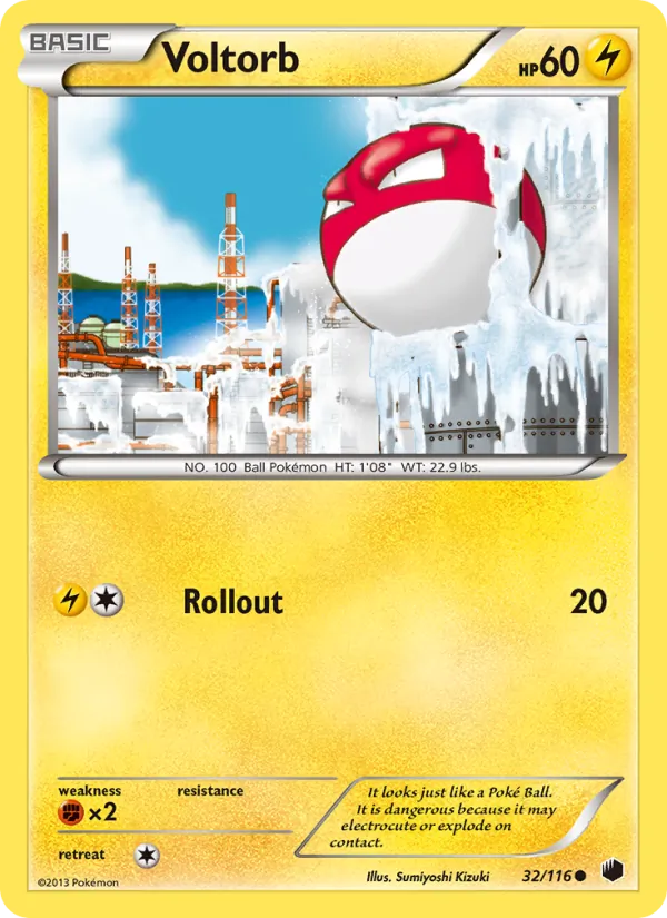 Voltorb - Plasma Freeze Pokemon Card