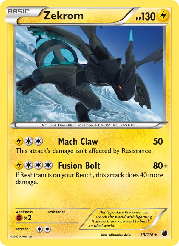 Zekrom - Plasma Freeze Pokemon Card