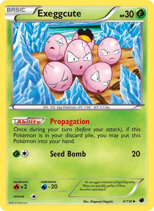 Exeggcute - Plasma Freeze Pokemon Card