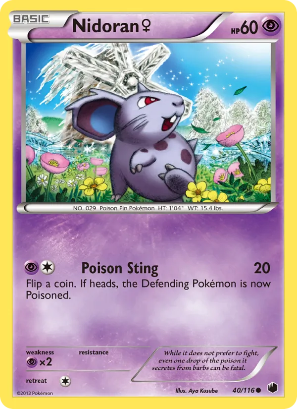 Nidoran♀ - Plasma Freeze Pokemon Card