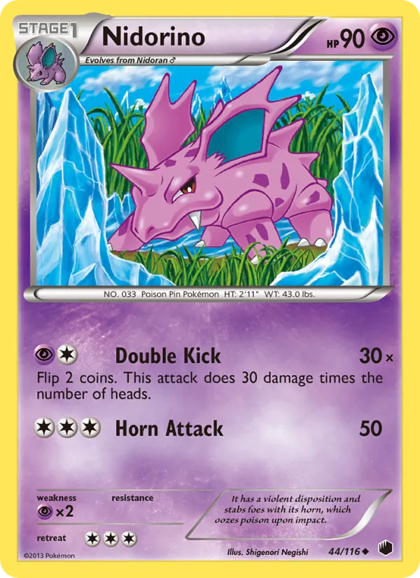 Nidorino - Plasma Freeze Pokemon Card