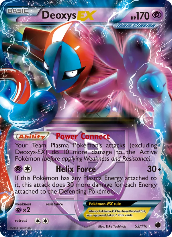 Deoxys-EX - Plasma Freeze Pokemon Card
