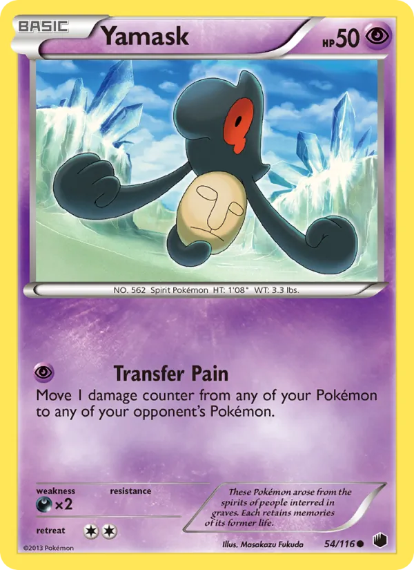 Yamask - Plasma Freeze Pokemon Card