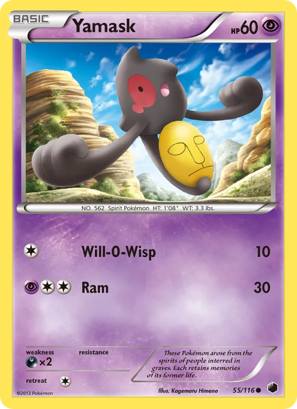 Yamask - Plasma Freeze Pokemon Card