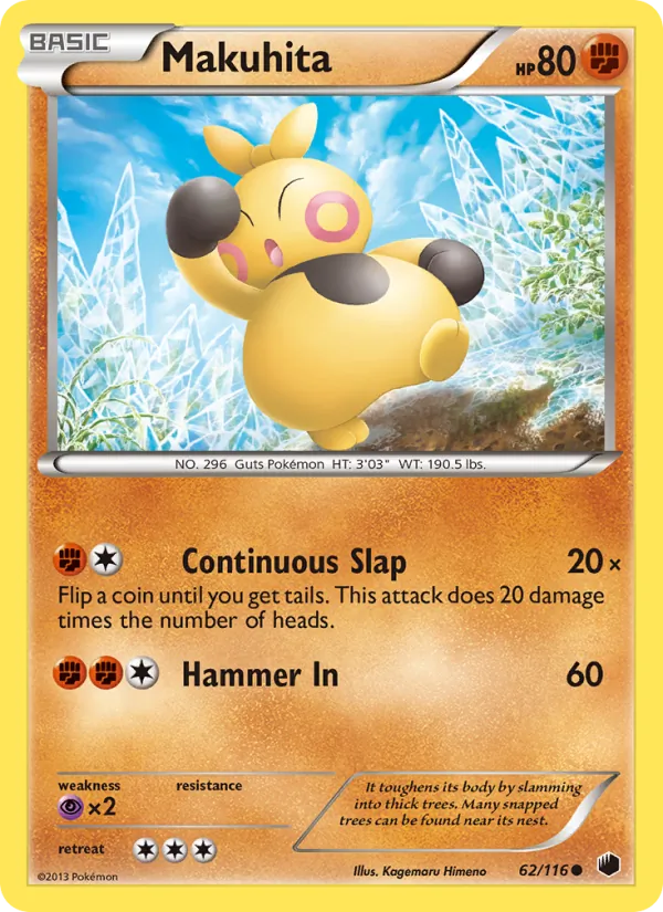 Makuhita - Plasma Freeze Pokemon Card