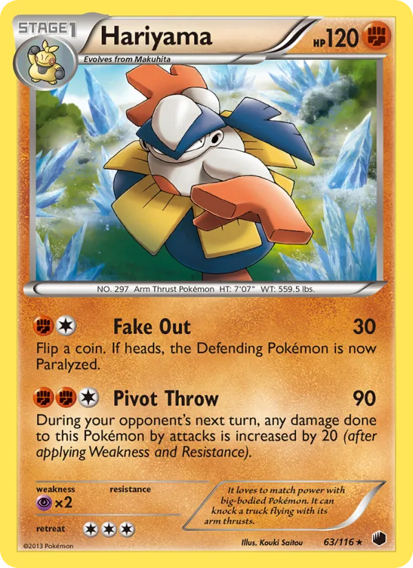 Hariyama - Plasma Freeze Pokemon Card