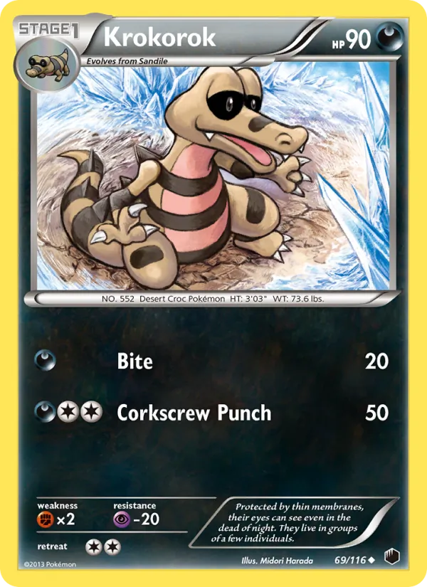 Krokorok - Plasma Freeze Pokemon Card