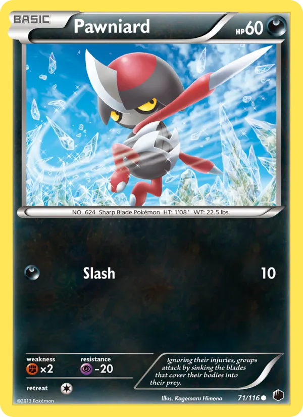 Pawniard - Plasma Freeze Pokemon Card