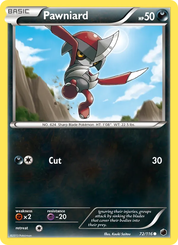 Pawniard - Plasma Freeze Pokemon Card