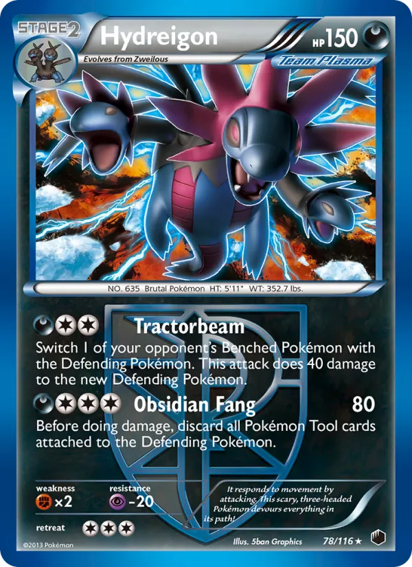 Hydreigon - Plasma Freeze Pokemon Card