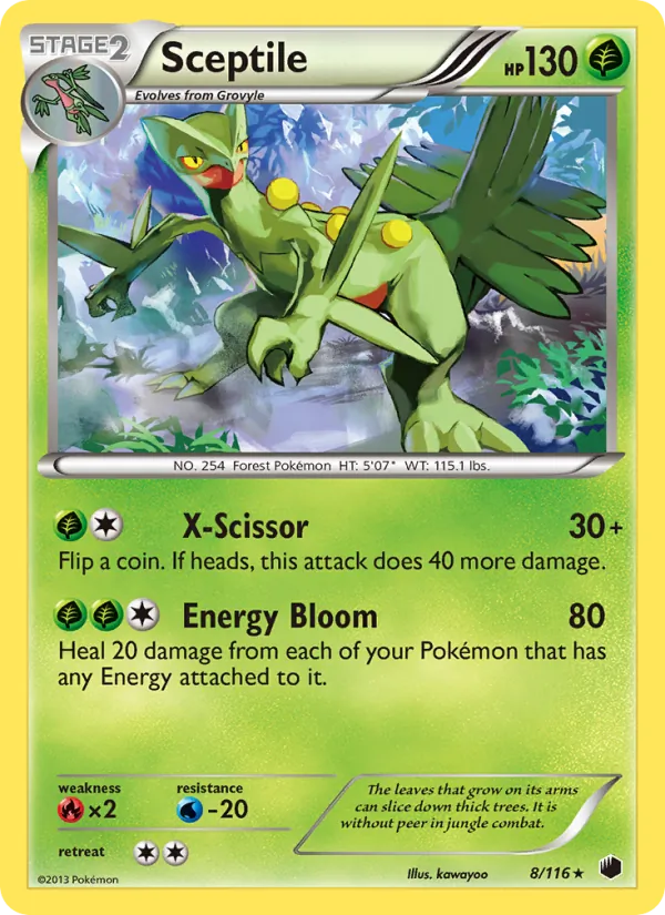 Sceptile - Plasma Freeze Pokemon Card