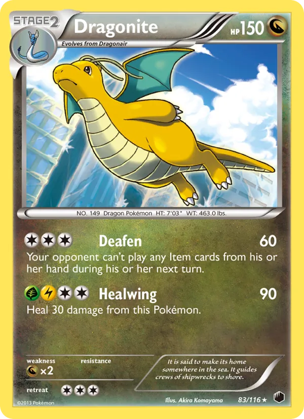 Dragonite - Plasma Freeze Pokemon Card