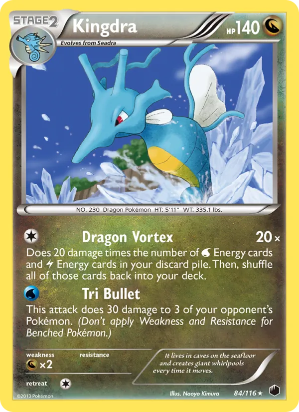 Kingdra - Plasma Freeze Pokemon Card
