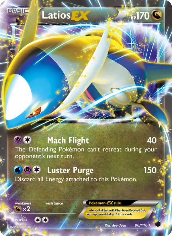 Latios-EX - Plasma Freeze Pokemon Card
