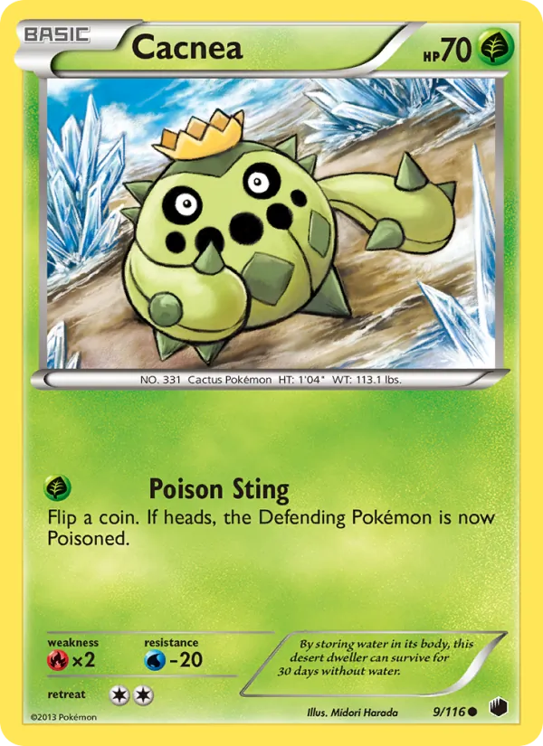 Cacnea - Plasma Freeze Pokemon Card