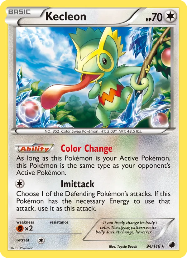 Kecleon - Plasma Freeze Pokemon Card