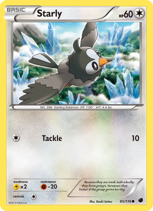 Starly - Plasma Freeze Pokemon Card