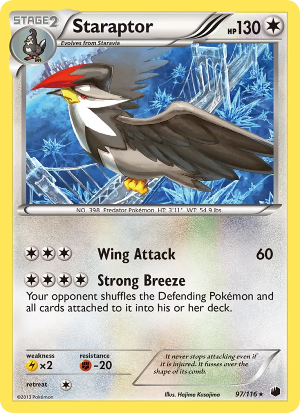 Staraptor - Plasma Freeze Pokemon Card