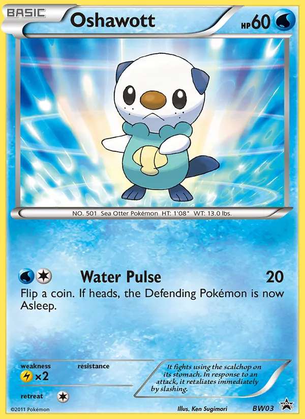 Oshawott - BW Black Star Promos Pokemon Card