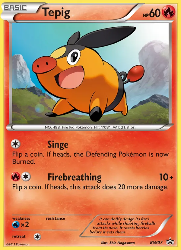 Tepig - BW Black Star Promos Pokemon Card
