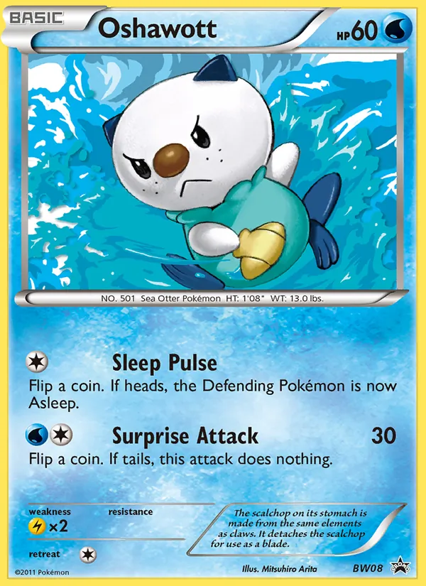 Oshawott - BW Black Star Promos Pokemon Card