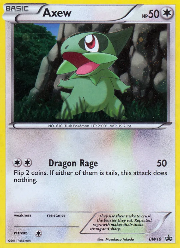 Axew - BW Black Star Promos Pokemon Card