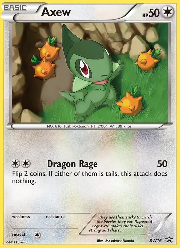 Axew - BW Black Star Promos Pokemon Card