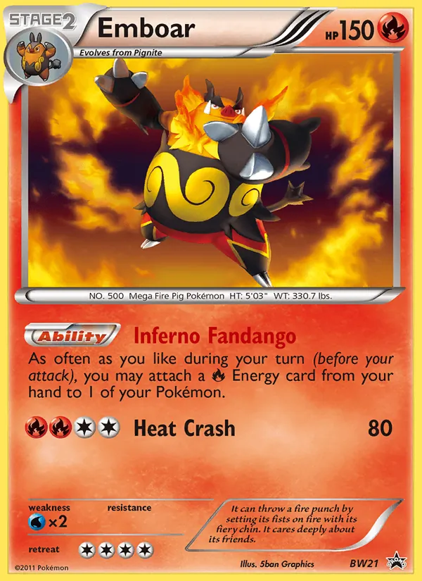 Emboar - BW Black Star Promos Pokemon Card