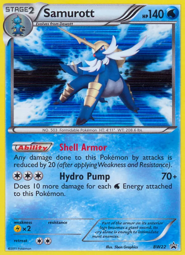 Samurott - BW Black Star Promos Pokemon Card