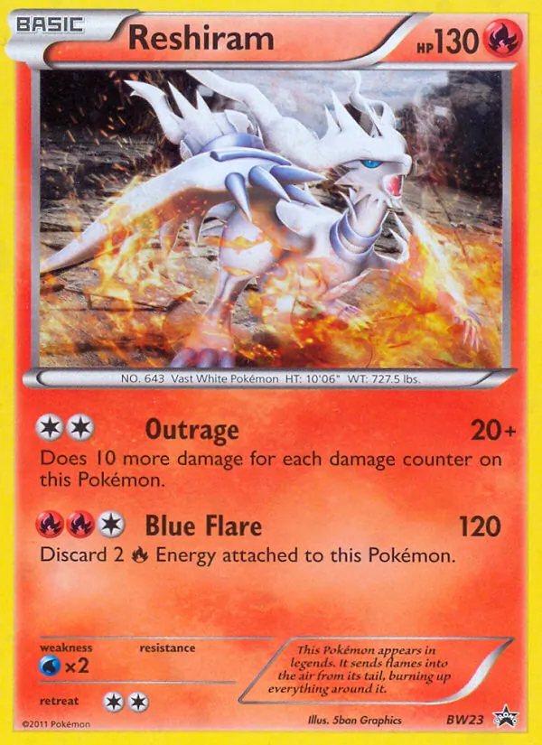 Reshiram - BW Black Star Promos Pokemon Card