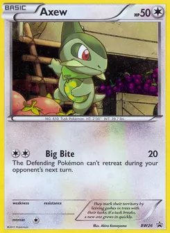 Axew - BW Black Star Promos